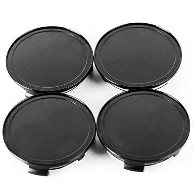 Image of RhinoTuning 4 pcs car wheel covers ID 75mm hub cap caps for S300 S350 S600 ML350 E320 E200(Black)