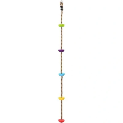 Image of vidaXL Kids&#039;Climbing Rope with Platforms 200 cm