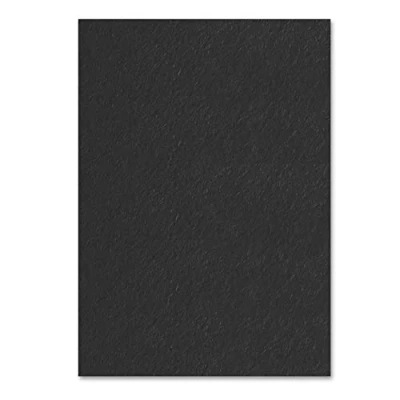 Image of 50 Sheets, A4 300gsm Card Thick Art Paper Black