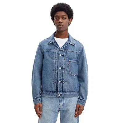 Image of Levi&#039;s TYPE I Trucker Denim jacket, Men&#039;s, Size: Medium, Medium indigo stonewash