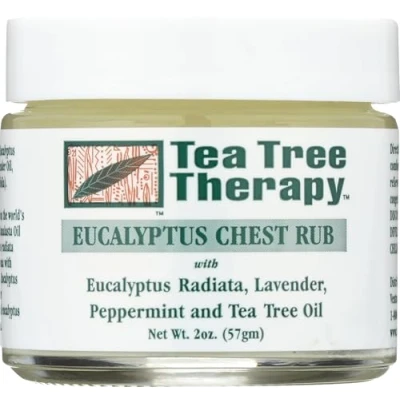 Image of Tea Tree Therapy Eucalyptus Australian Chest Oil, Lavender Peppermint and Tree, 2 Ounce