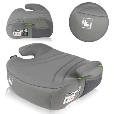 Image of Lionelo Luuk FIX i Size Booster Car Seat for Kids 22 36kg/125 150cm with Latest Standard &amp; Universal Fit Belt, Child Safety Breathable Washable Cover, Adaptive Foam, Armrests
