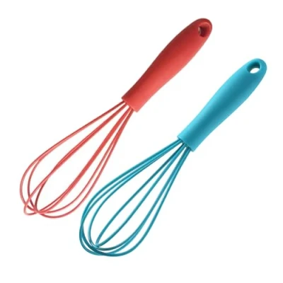 Image of 2pcs Small Silicone Eggs Blender Easy to Use Kitchen Convenient Practical Whisk Cream Foam Maker Multifunction Frothers Multifunctional