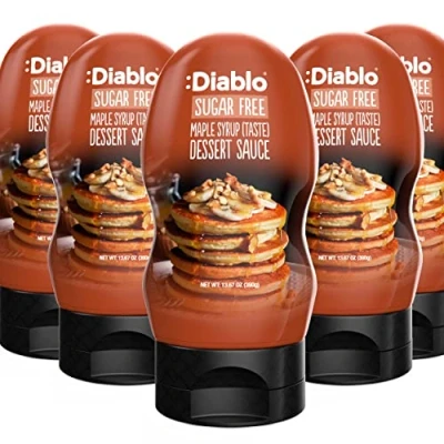 Image of Diablo Maple Syrup Dessert Sauce Sugar Free Gluten Diabetic Friendly Hamper Available Perfect for Gifting 390g