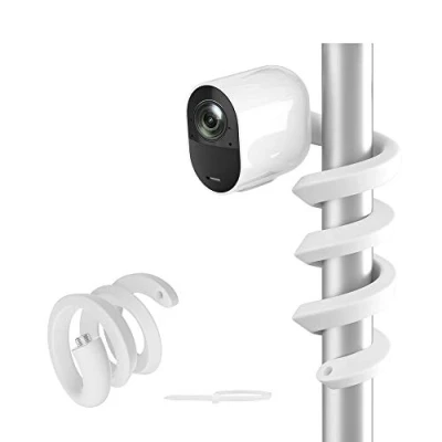 Image of HOLACA Flexible Twist Mount for Arlo Pro 4 3 2 EufyCam 2C 1 and Ultra 4K Baby Monitor und Go Indoor Camera (White 1Pack)