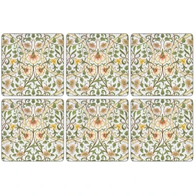 Image of Castle Melamine William Morris Daffodil Coasters Set of 6
