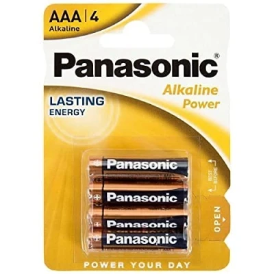 Image of Panasonic LR03APB/4BP AAA Alkaline Power Batteries (Pack of 4)