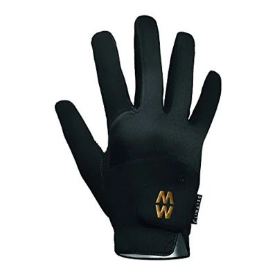 Image of Mens and Women&#039;s 1 Pair MacWet Short Climatec Sports Gloves Black 8