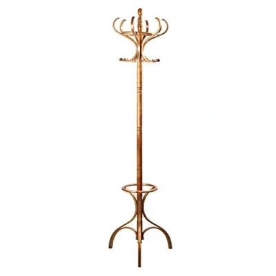 Image of Premier Housewares Floor Standing Coat Stand, Oak, 184 cm