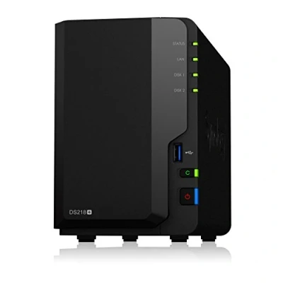 Image of Synology DS218+ 2BAY 2.0 GHZ DC 1X GBE 2GB DDR3L 3X USB 3.0 ESATA
