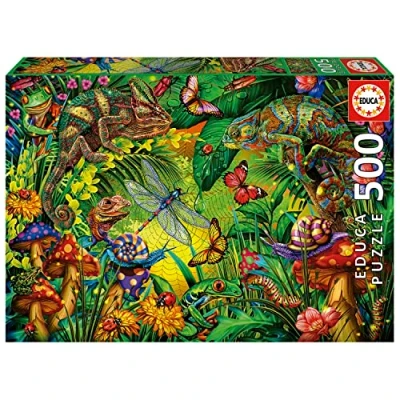 Image of Educa 19551 Forêt Colorée 500 Colorful Forest, Varied