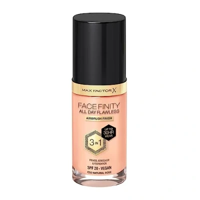Image of Max Factor All Day Flawless Foundation 50 Natural Rose 30ml