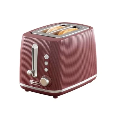 Image of DAEWOO Cascade SDA2778GE 2 Slice Toaster Ruby, Pink,Red