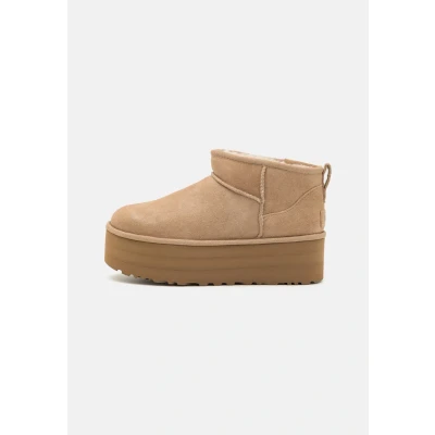 Image of UGG Australia Classic Ultra Mini Womens Platform Boot Sand Size UK 6