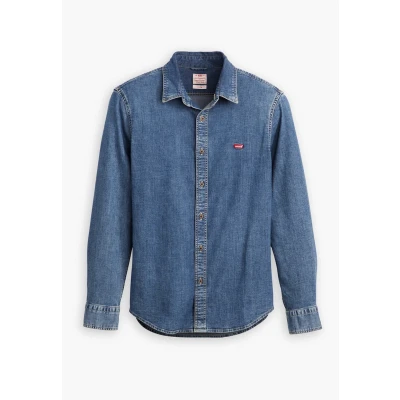 Image of Levi&#039;s Battery Shirt, Men&#039;s, Size: Large, Trinity medium wash