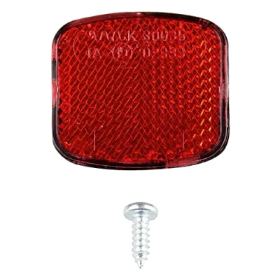Image of SKS GERMANY Unisex Adult Rear Reflector with Mirror Look for Mounting on Wheel Protection Profile, Black, One Size