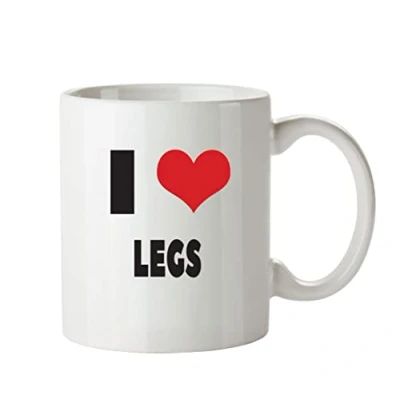 Image of I Love Legs Mug Personalised Adult Office