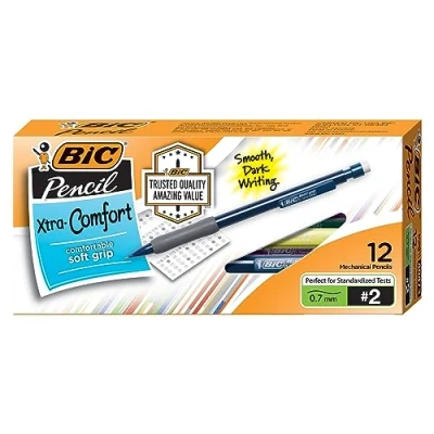 Image of BIC Xtra Comfort Mechanical Pencil, Medium Point (0.7mm), 12 Count