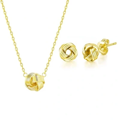 Image of Philip Jones Gold Plated Love Knot Set