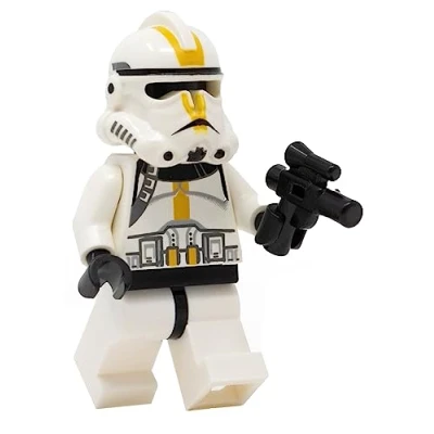 Image of LEGO Star Wars: Yellow Ep 3 Clone Trooper (Phase 2) with Blaster