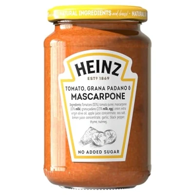 Image of Heinz Tomato, Mascapone &amp; Grana Panado Italian Pasta Sauce, 350g