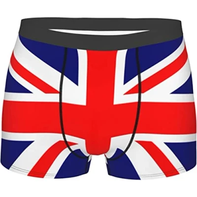 Image of Oudrspo UK British Flag Mens Boxer Briefs Underwear Stretch Breathable Trunks Shorts Large
