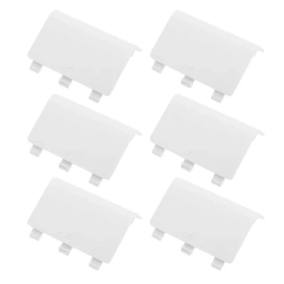Image of LT Easiyl 6pcs Battery Door Cover Pack Back Shell Lid Compatible with XBox One Wireless Controller Replacement Plastic White