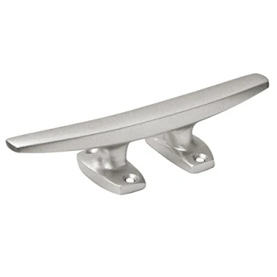 Image of Boat Cleat 4 Hole (150MM Aluminium Open Base Mooring Dock Marine Deck Secure Tie Rope Yacht)