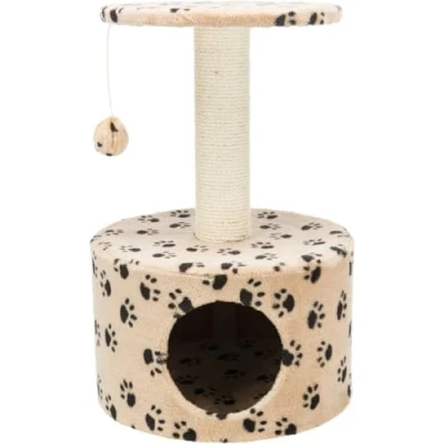 Image of Trixie 43704 &quot;Toledo&quot; Cat Tree 61 cm Beige with Paws Pattern
