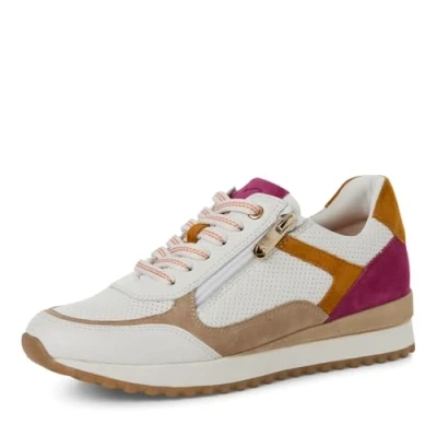 Image of MARCO TOZZI Women&#039;s Damen Sneaker 2 23719 44, White Pink, 6.5 UK