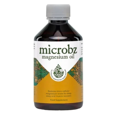 Image of MICROBZ Magnesium Oil 250 ml High Absorption Chloride for Muscle Recovery, Cramps, Sleep &amp; Relaxation, with Dead Sea Minerals No Preservatives Liquid Topical Magnesium, Vegan