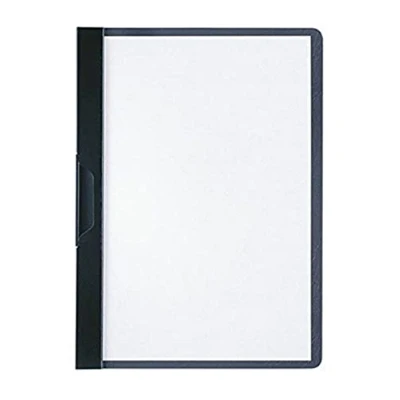 Image of Durable 221701 Clip Folder DuraClip A5, Hard Foil, Up to 30 Sheets Black, Pack of 25