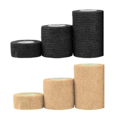 Image of 6 Rolls Self Adherent Cohesive Bandage, Pet Vet Wrap for Dogs Horses, 3 Sizes Bandage Wrist Ankle Sprain Adhesive Elastic Athletic Sports Tape Bandages