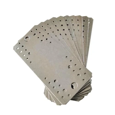 Image of OMIDEAS 10 x Flat Joining Plates (210 90 2) Heavy Duty Straight Perforated Braces Brackets Timber Wood Metal Galvanised Steel Fixing Repair Connector