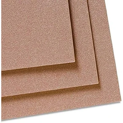 Image of Clairefontaine Ref 96011C Pastelmat Card Sheets (Pack of 5 Sheets) 360gsm 50 x 70cm Brown Colour Specially Formulated For Use With Pastels