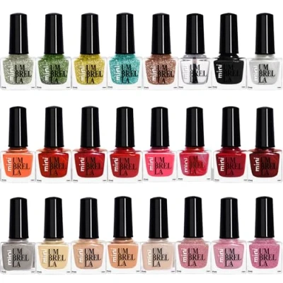 Image of 24 Classic Nail Varnish Set Colours 5 ml EU Made (Set A, Colours)
