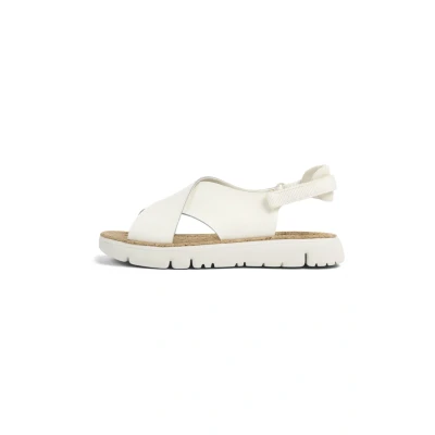 Image of Camper Oruga Sandals, Women&#039;s, Size: 6, Weiß Leather