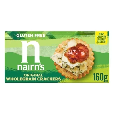 Image of Nairns Gluten Free Original Wholegrain Crackers 160g (Pack of 6)
