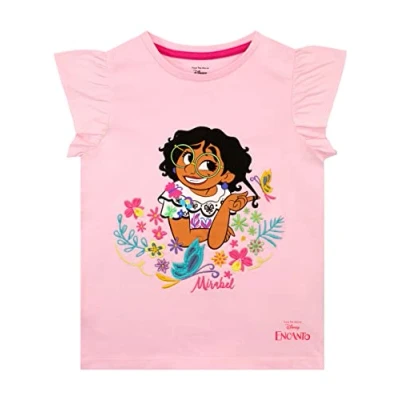 Image of Disney Girls T Shirt Encanto Pink 6 7 Years