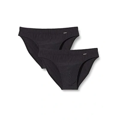 Image of Skiny Men&#039;s Herren Brasil Slip 2er Pack Cotton Advantage Boxer Briefs, Shadow Stripe, XL (Pack of 2)