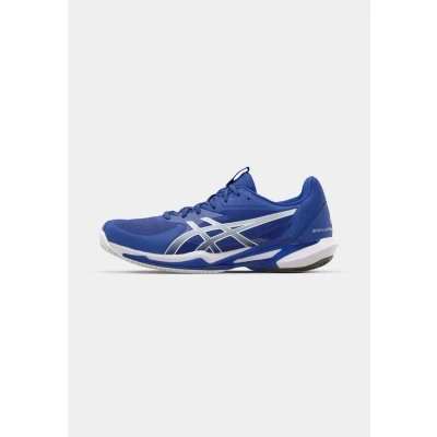 Image of Asics Solution Speed FF 3 Clay court tennis shoes, Men&#039;s, Size: 11, Dark cobalt/white shoes