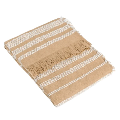 Image of Hoem Jour Woven Fringed Throw,130 x 180cm