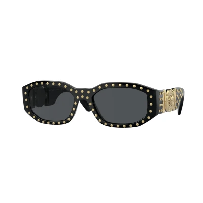 Image of Versace Biggie Unisex Sunglasses, Size: 53, Black