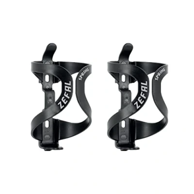 Image of ZEFAL Pack Spring Black Double Bottle Cage for Your Frame Lightweight and Durable Bicycle Road Bike Mountain