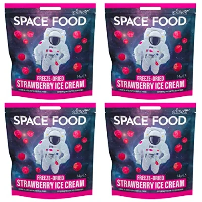 Image of Space Food Freeze Dried (Strawberry Ice Cream 4 Pack)
