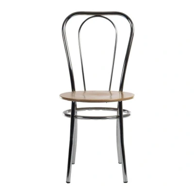 Image of Teknik Bistro Deluxe Wooden Chair Brown, Set of 4
