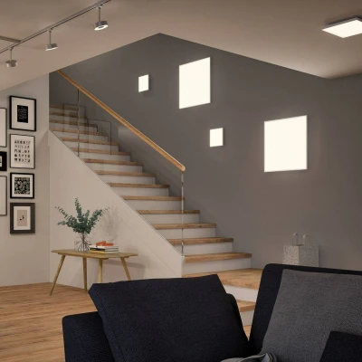 Image of Paulmann 79822 Velora LED panel rectangular incl. 1x34 watt ceiling lamp white matt light metal 3000 K