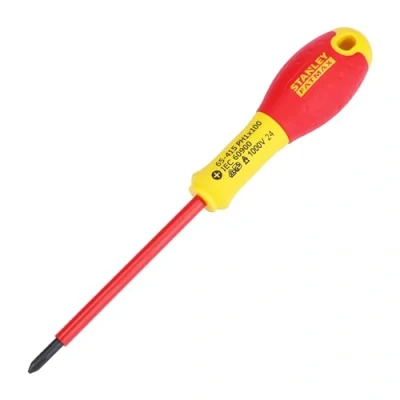 Image of Stanley 065415 FatMax Screwdriver Insulated Phillips 1 x 100mm, Yellow