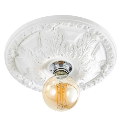 Image of Motril Medium Semi Flush Ceiling Light White