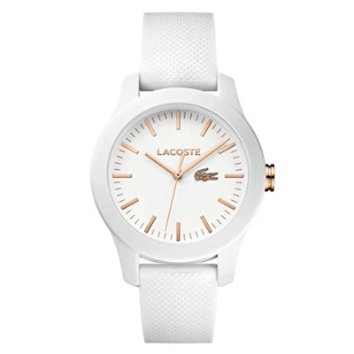 Image of Lacoste Analogue Quartz Watch for women with White Silicone bracelet 2000960